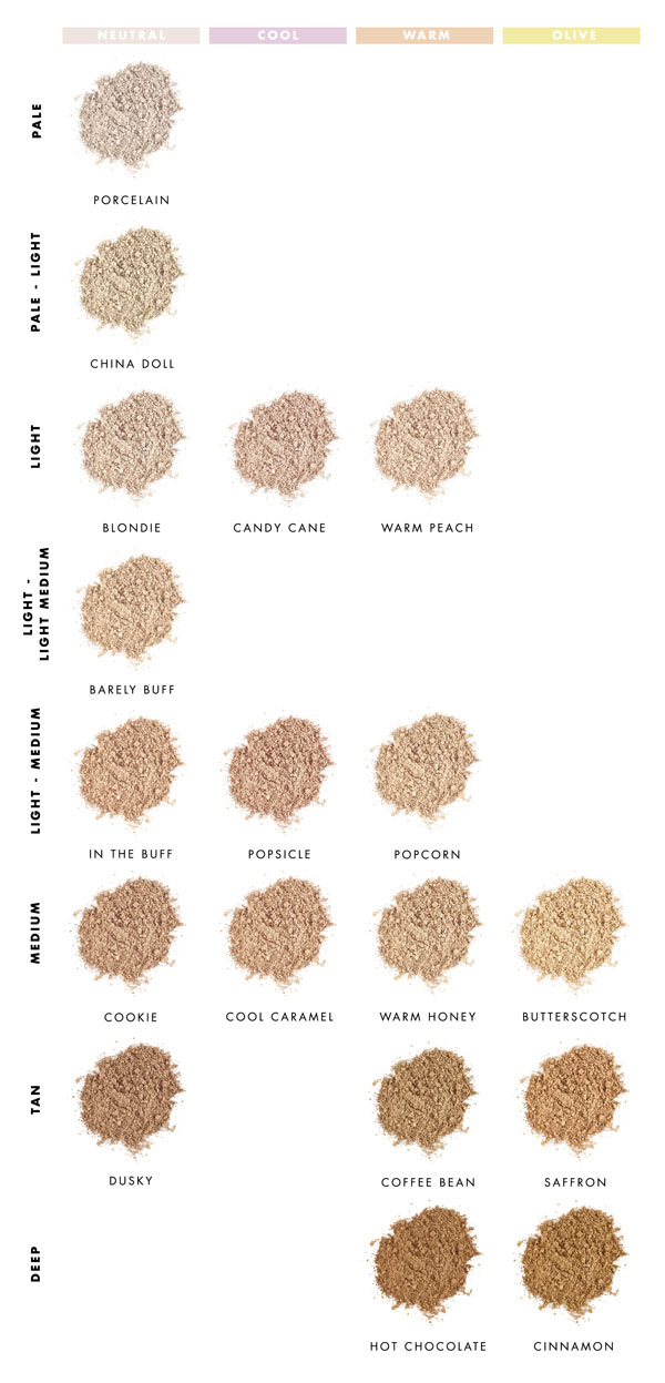 Choose your Lily Lolo foundation
