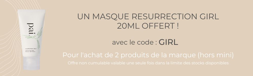 Promotion code promo marque PAI skincare