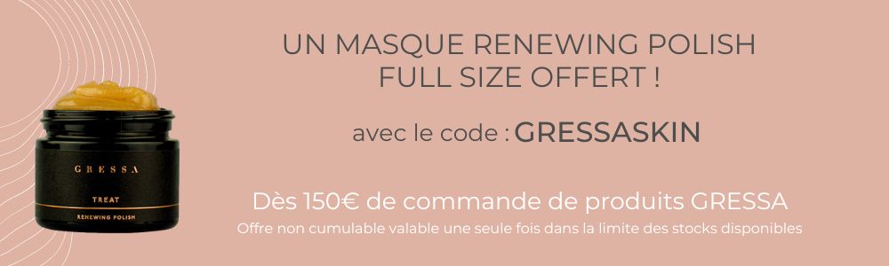 cadeau code promo marque Gressa Skin