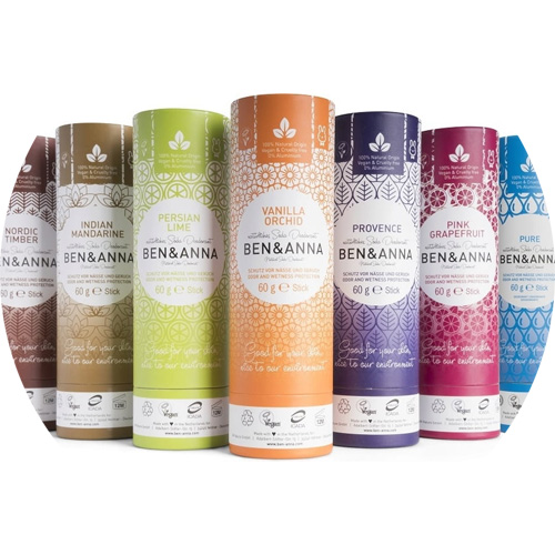 Buy Ben & Anna natural and vegan deodorants in paper tube