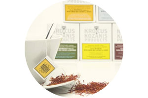 Krocus Kozanis natural herbal teas with organic red saffron
